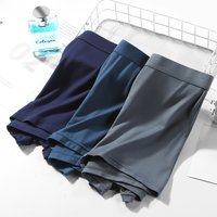 2023 Breathable Mid Rise Modal Seamless Plus Size Men's Underwear Boxer Briefs for Men