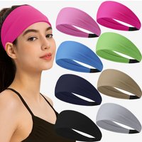 Spandex Sweat Absorption Sweatband Mens Women Yoga Fitness Workout Sport Running Nylon Headband