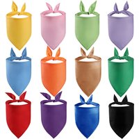 Tanpopo Wholesale Cotton Plain Pet Dog Bandana Custom Medium Large Blank Luxury Bibs Scarf Kerchief with Logo Color Customized