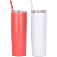 Personalised Bridesmaid 20oz Stainless Steel Skinny Tumbler with Straw