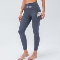 Custom Logo Scrunch Butt Lift Tight Yoga Pants Gym Fitness Camouflage Leggings With Pockets for Women