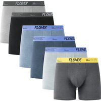 Skin Friendly Elastic Custom Logo Mens Boxer Briefs Breathable Plus Size Underwear for Daily Casual Outdoor Activities