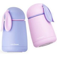 Hello Dream 300ml Cute Rabbit Portable Double Walled Stainless Steel Water Bottles Thermos