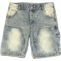 DENIMGUYS Custom Mens Streetwear Vintage Y2k Casual Embossed Logo Baggy Denim Shorts