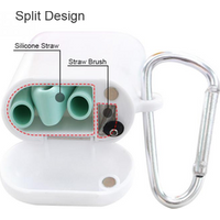 Foldable Silicone Straw Portable Box