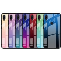 Gradient Tempered Glass Phone Case For Xiaomi Redmi Note 7 Coque