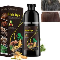 High-End Ginger Extract Change Grey to Black Just for Silver Grey Men Hair Color Shampoo Semi-permanent Hair Dye