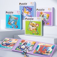 New Arrival Jigsaw Puzzle 3-in-1 Kids Magnetic Puzzle Fridge Cartoon Educational Puzzles for Toddlers