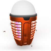 White ABS 1800mAh battery USB charger IPX 6 Waterproof Camping Light 2 in 1 Electronic Mosquito Killer Bulb
