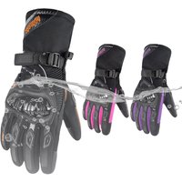 Men's Women's Windproof Waterproof Motorcycle Gloves Touch Screen Compatible Motorbike Riding Gloves for Winter Motocross Gear