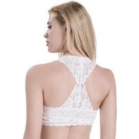 Charming Floral Lace Halter Bralette