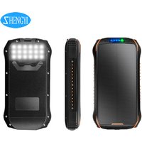 3 Usb Output Led Light Waterproof 10W Solar Charger Powerbank 25000Mah Wireless Solar Power Bank 20000Mah