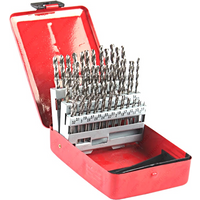 51pcs/box 1mm-6mm HSS Twist Drill Bit Set Straight Shank Sprial HSS Metric Drill Bits Set for Jewelry Metal Drilling