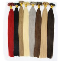 16-22" 1g/s 50s 50g/bag Pre-Bonded Remy HUman Hair Keratin Prebonded U Tip Hair Extensions