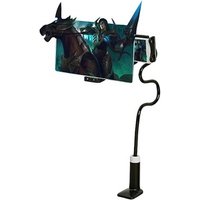 Amazon new 8/12 inch mobile phone screen amplifier lazy clip bracket desktop bed projection video magnifying glass gift
