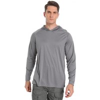 Men's 100% Polyester 50 Athletic Fishing Shirts Long Sleeve Quick Dry Performance Running Hood Relaxed Fit Plus Size Breathable