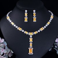 Sparkling Multi Color Cubic Zirconia Big Long Dangle Drop Party Wedding Necklace Bridal Jewelry Sets Dress Accessories
