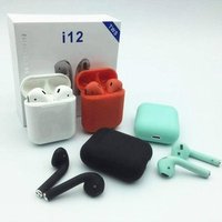 Pop up animation headset i12 tws bluetooths earphone wireless bt 5.0 stereo headphones