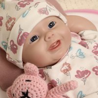 Smile Soft Lifelike Dolls Harper Realistic Silicone Reborn Baby 18 Inch Newborn Girl Weighted Like a Real Baby Size 3+ Kids Toy