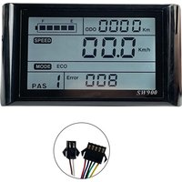 LCD Instrument Display Assist Driving YF Protocol 24-72V Waterproof 5-pin SM Connector Electric Bicycle Accessories JN LCD-SW900