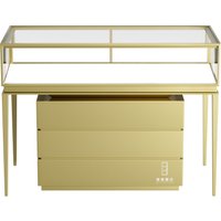 Factory Directly Sell Wood Stainless Steel Glass Jewelry Display Showcase with Modern Luxury Design Shangliang Brand