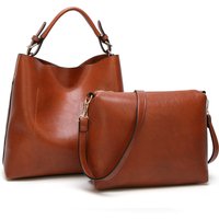 Wholesale Luxury Women's PU Leather Tote Bags Custom Logo Designer Handbags Set with Luxury Logo Fashion Women's Purses