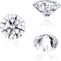 SICGEM Handcrafted Beautiful Round Brilliant Cut Loose Moissanite Diamond Gemstone