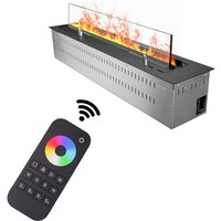 3D Smart Linear Fireplace Tuya App WiFi Remote Control Modern Design Metal Freestanding Installation for Living Room Hotel
