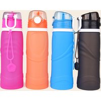 botella de agua de plastico plegable de silicona faltbare Flasche bottiglia pieghevole
