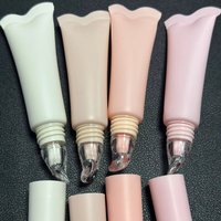 14ml Custom Logo Pink White Beige Empty Lotion Eye Cream Container Packaging Squeeze Soft Plastic Cosmetic Tube Lip Gloss Tube