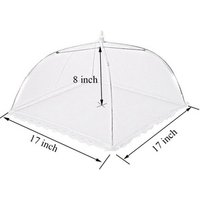 Large Pop-Up Mesh Screen Food Cover Tent Umbrella, Reusable and Collapsible Outdoor Picnic Food Covers, Mesh Food Cover