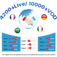 Full HD French IPTV Abonnement Code 1 Year Subscription 4200+ IPTV Europe Arabic French Germany Channels
