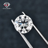Wholesale Round Brilliant Cut VVS D Color Synthetic Moissanite Stone Loose for Jewelry Making