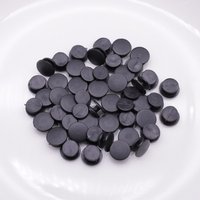 Wholesale Plastic Black Button Buckles Parts Accessories Fit for DIY Clog Shoe Charms