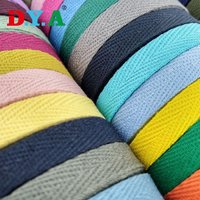 Stock Multi Color 1cm Cotton Bias Tape Cotton Herringbone Tape for Bag Garment