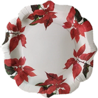 Eco friendly biodegradable floral flowers custom party colored dish disposable paper plates for Wedding Christmas Thanksgiving