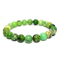 Wholesale 4/6/8/10mm Natural Chrysoprase Australian Jade Bracelet round Shape for Wedding Jewelry