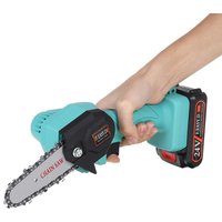 Handheld Mini 4-Inch Cordless Rechargeable Electric Chainsaw Garden Chain Saw