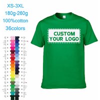 OEM ODM Custom 100% Cotton Unisex T Shirt Low MOQ Men's Blank O-Neck T-Shirt With Customize Printing Logo