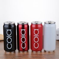 Custom Print Double Wall Stainless Steel Cola Can Shape Vacuum Water Bottle, Pop Coke Can Shape Water Bottle