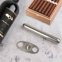 Wholesale High Quality Oval Cigar Scissors Stainless Steel Silver Custom Logo Double Blade Knife Cigar Cutter