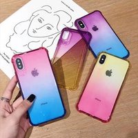 Shockproof Four Corner Rainbow Gradient TPU mobile cover Case For iPhone11pro max 2019 X/XS/XS Max