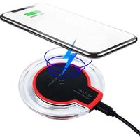 Factory Direct Sell Clear Qi Wireless Charger Pad With LED Light K9 Universal Mobile Phone Wireless Charging Charger