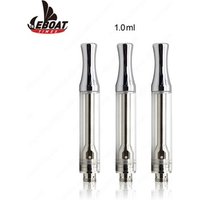 2018 Eboattimes No Leaking 0.5ml/1.0ml cbd oil glass cartridge C80 ceramic wickless vaporizer