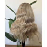 16A Virgin European Human Hair Full Lace Wig Platinum Color Swiss HD Glueless 13x4 Lace Front Wig for White Women