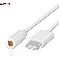 Free Shipping White Type c to 3.5mm Audio Adapter Earphone Cable USB 3.1 Type-C USB-C Male to 3.5 AUX Female Jack