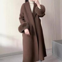 Boutique Wholesale 2026 Winter New Fashionable Retro Double-sided Wool Thick Temperament Long Women's Jacket