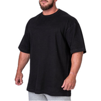 Men's 100% Cotton Oversized Short Sleeve Solid T-Shirt Custom Silk Screen Printing Anti-Wrinkle Breathable Eco-Friendly Fabric