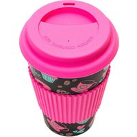 Natural Organic Travel Bamboo Fiber Takeaway Mug Cups, 430ml/15oz Bmbus Fiber Coffee To Go Cup