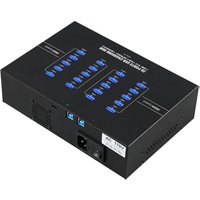 Sipolar Industrial 20/30 Ports High Speed 5Gbps USB 3.0 Aluminum Hub Charging Data Syncs for PC/Tablet/Laptop/Compatible with U